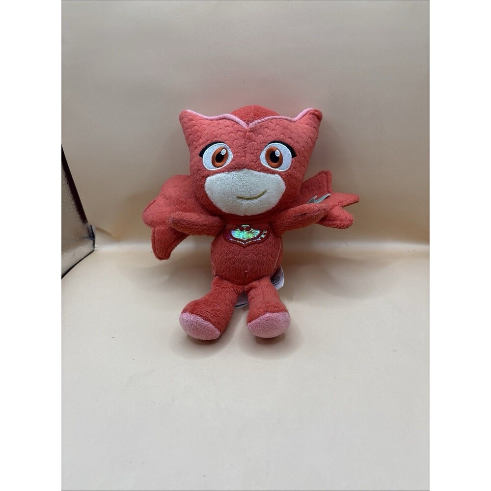 Disney PJ Masks - Owlette Plush Doll - 8" x 3" Red - Excellent Used Condition